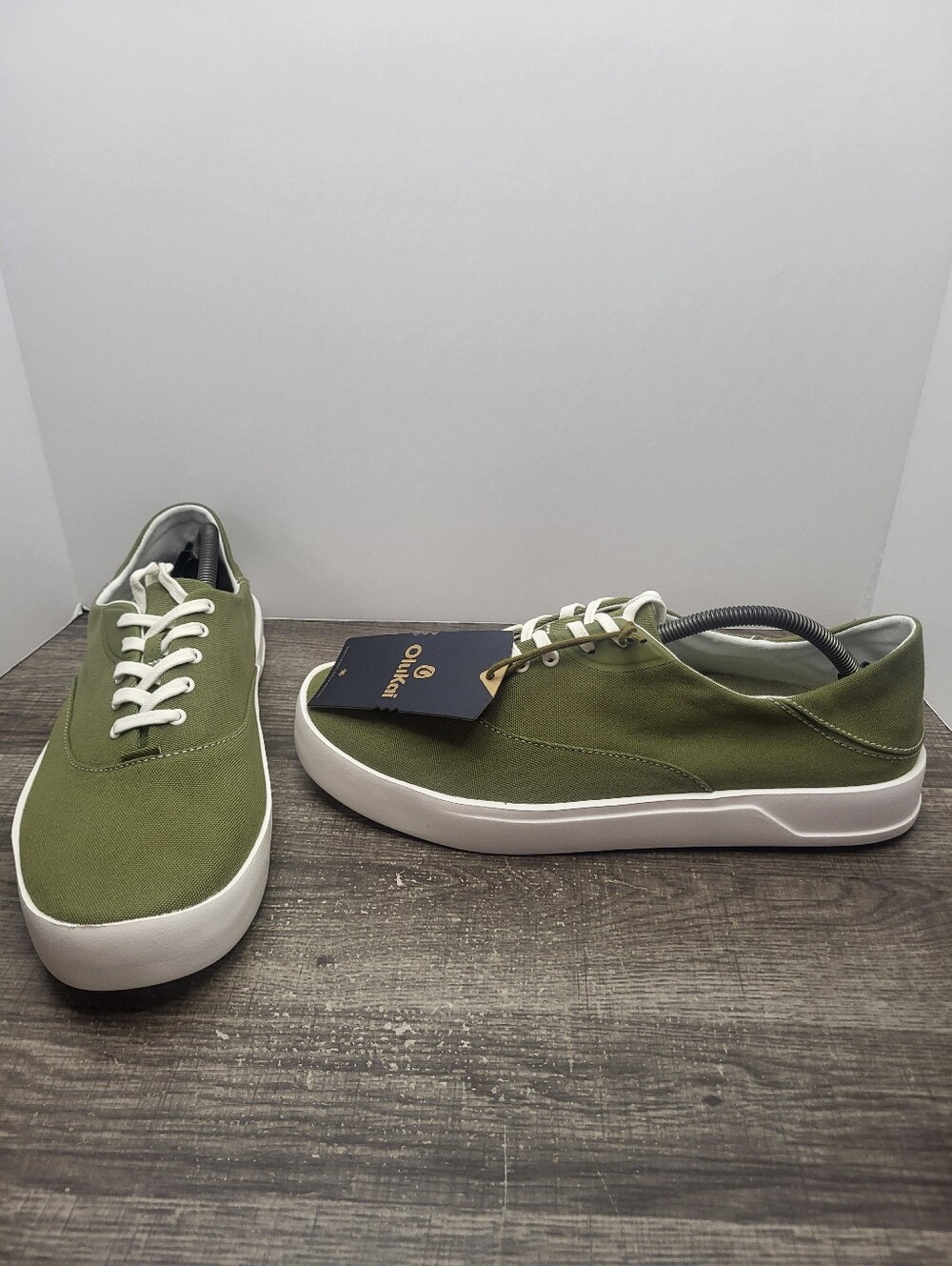 OluKai Tradewind Canvas Casual Sneakers Mens Size 11 Desert Moss New